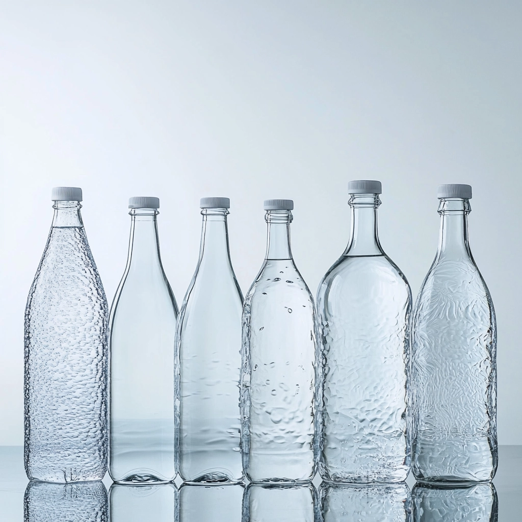 sparkling mineral water glass bottle