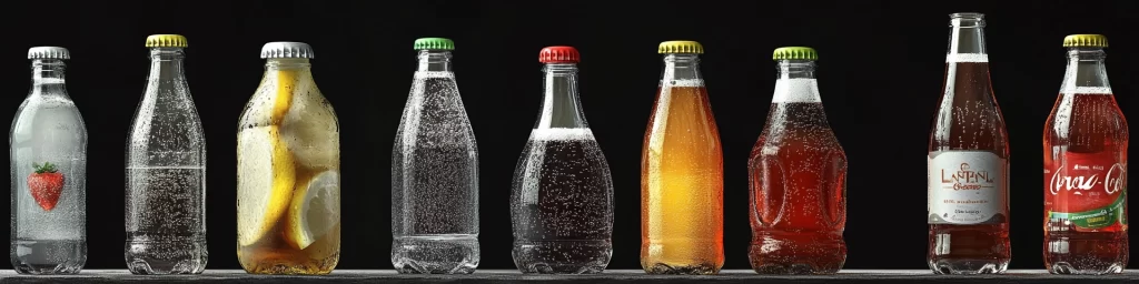 carbonated glass bottles