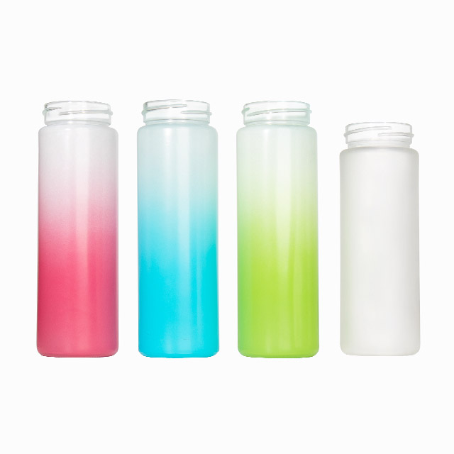 350 ml 400 ml Glass Gym Travel Bottle With Lid